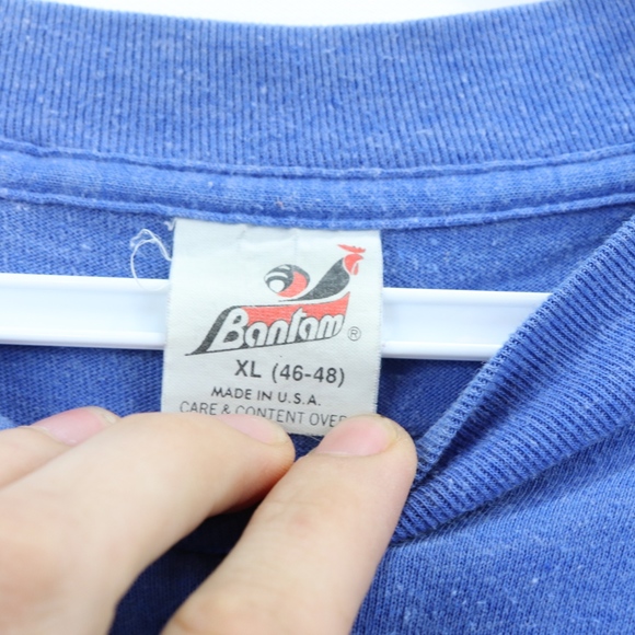 80s Mens Medium Nuclear Power Plant T Shirt Blue - Picture 6 of 8